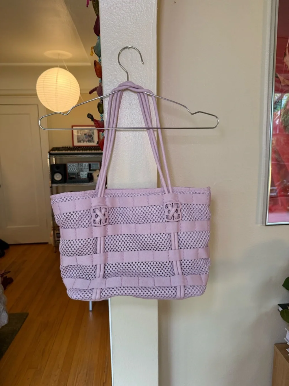 Lavender Baby Pink Nike Mesh Tote Bag - Picture 2 of 3